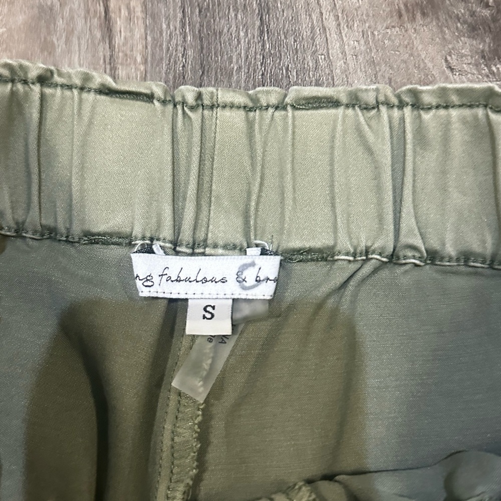 Young Fabulous & Broke Olive Joggers S - Picture 4 of 5